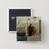 Het landingsstadium vierkante button 5,1 cm (Voorkant /achterkant)