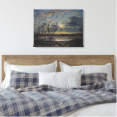 Het landschap aan de rand van Cremieu Canvas Afdruk (Insitu (Slaapkamer))