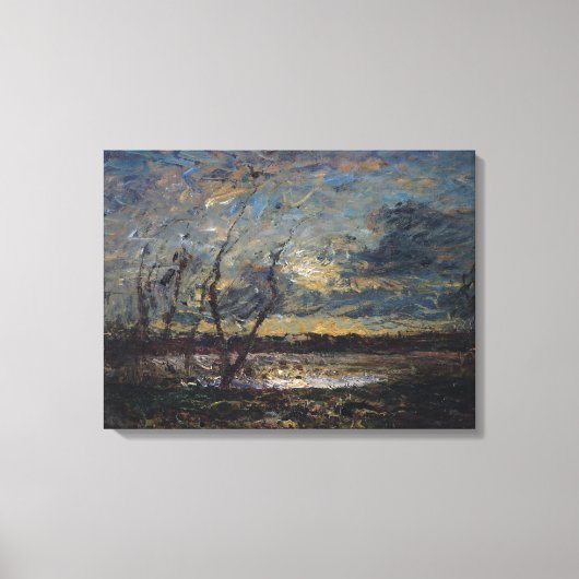 Het landschap aan de rand van Cremieu Canvas Afdruk (Voorkant)