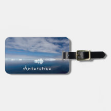 Het landschap Antarctica drijvende ijsfoto met tek