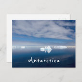 Het landschap Antarctica drijvende ijsfoto met tek Briefkaart (Voorkant / Achterkant)
