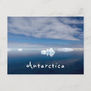 Het landschap Antarctica drijvende ijsfoto met tek Briefkaart