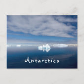 Het landschap Antarctica drijvende ijsfoto met tek Briefkaart (Voorkant)