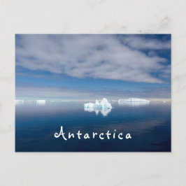 Het landschap Antarctica drijvende ijsfoto met tek Briefkaart