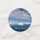 Het landschap Antarctica drijvende ijsfoto met tek Confetti (Kleine voorkant)