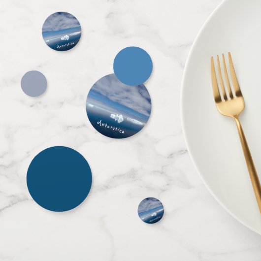 Het landschap Antarctica drijvende ijsfoto met tek Confetti (Groep)