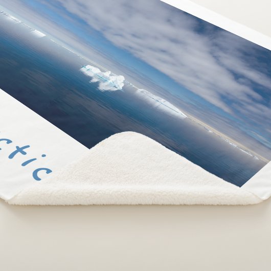 Het landschap Antarctica drijvende ijsfoto met tek Sherpa Deken (3/4)