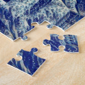 Het landschap combineert Anime Vogels Japanse stij Legpuzzel (Zijkant)