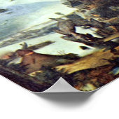 Het landschap en de verleiding van St. Anthony doo Poster (Hoek)