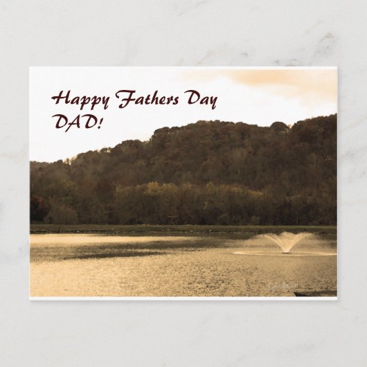 Het landschap, Happy Fathers Day! Briefkaart (Voorkant)