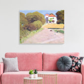 Het landschap, het Huis met de Rode Dak, 1924 Canvas Afdruk (Insitu (Woonkamer))