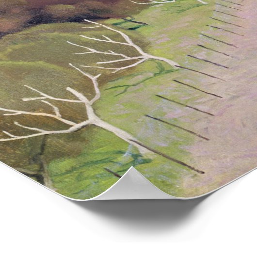 Het landschap, het Huis met de Rode Dak, 1924 Poster (Hoek)