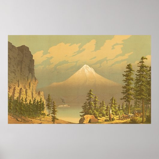 Het  landschap Hood Oregon Poster (Voorkant)