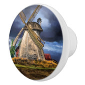 Het landschap in de Nederlandse keramische Knob Keramische Knop (Rechts)