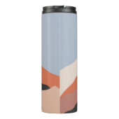 Het landschap in het midden van de eeuw illustrati thermosbeker (Achterkant)