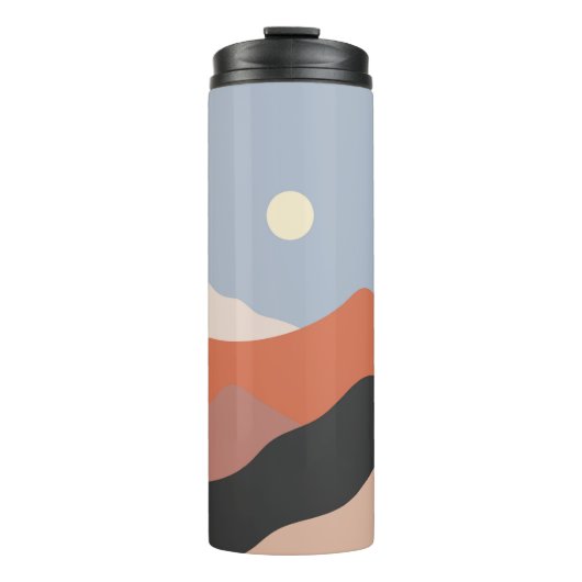 Het landschap in het midden van de eeuw illustrati thermosbeker (Voorkant)