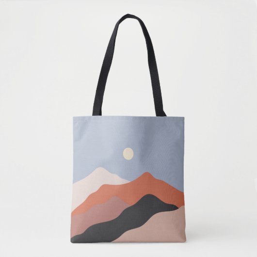 Het landschap in het midden van de eeuw illustrati tote bag (Voorkant)