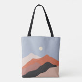 Het landschap in het midden van de eeuw illustrati tote bag (Achterkant)