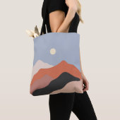 Het landschap in het midden van de eeuw illustrati tote bag (Dichtbij)