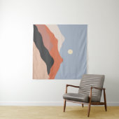 Het landschap in het midden van de eeuw illustrati wandkleed (In Situ (horizontaal))