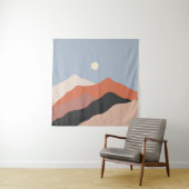 Het landschap in het midden van de eeuw illustrati wandkleed (In situ)