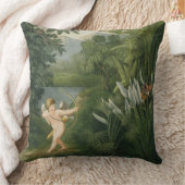 Het landschap met Cupid richtend een pijl op een P Kussen (Deken)