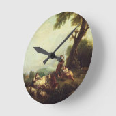 Het landschap met de boeren die naar een kudde van ronde klok (Hoek)