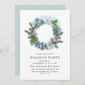 Het landschap met de kerstpine kerst kaart (Voorkant / Achterkant)