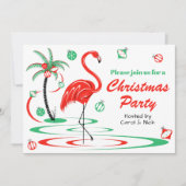 Het landschap met de rode kerstfeestdag kaart (Voorkant)