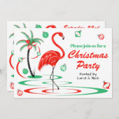 Het landschap met de rode kerstfeestdag kaart (Voorkant / Achterkant)