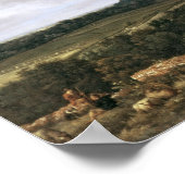 Het landschap met de ruïnes Castle en de kerk Poster (Hoek)