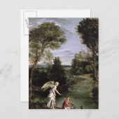 Het landschap met de Tobias-legplaats van de vis Briefkaart (Voorkant / Achterkant)