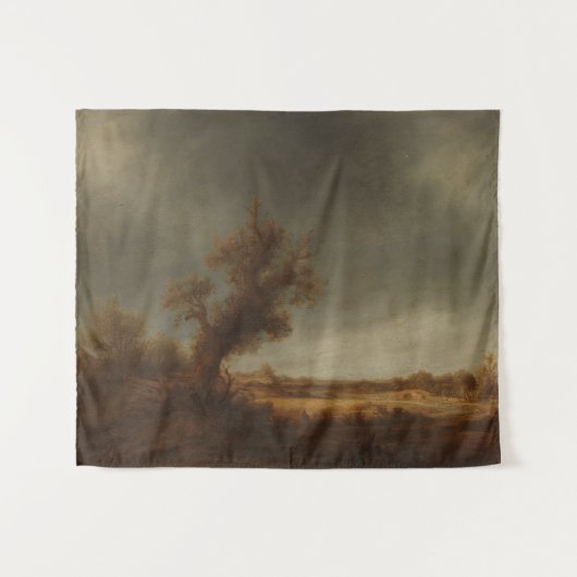 Het landschap met een oude eikel, Adriaen van Osta Wandkleed (Voorkant (horizontaal))