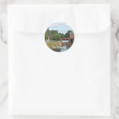 Het landschap New Hampshire Ronde Sticker (Tas)