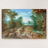 Het landschap op aarde, Jan Brueghel Art Jigzaag P Legpuzzel (Horizontaal)