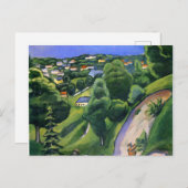 Het landschap op de Teggernsee met een Man van de  Briefkaart (Voorkant / Achterkant)