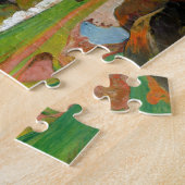 Het landschap Paul Gauguin Old Painting Art Legpuzzel (Zijkant)