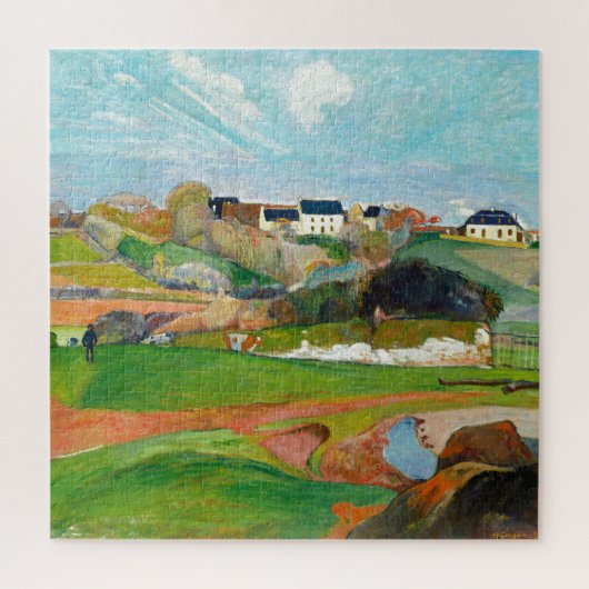 Het landschap Paul Gauguin Old Painting Art Legpuzzel (Verticaal)