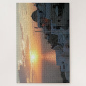 Het landschap Puzzle: Santorini Sunset Legpuzzel (Verticaal)