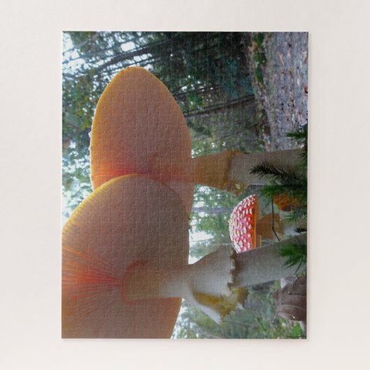 Het landschap Puzzle: Vliegende Amanitas in Forres Legpuzzel (Verticaal)
