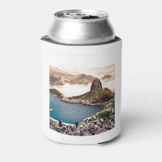 Het landschap Rio de Janeiro Blikjeskoeler (Blikje Achterkant)