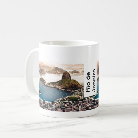 Het landschap Rio de Janeiro Koffiemok (Voorkant links)