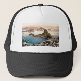 Het landschap Rio de Janeiro Trucker Pet