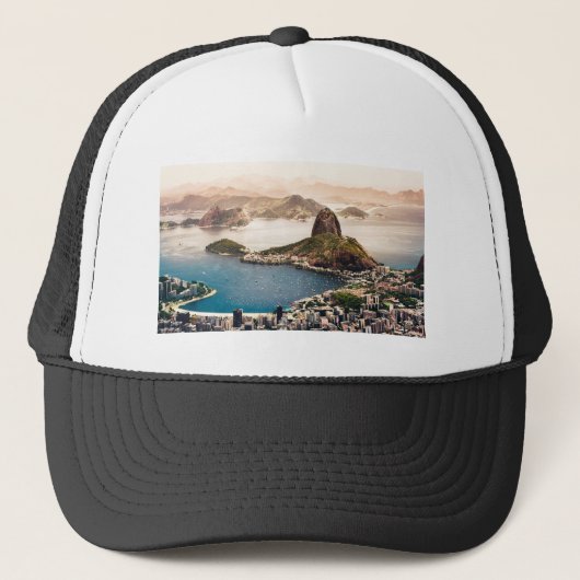 Het landschap Rio de Janeiro Trucker Pet (Voorkant)