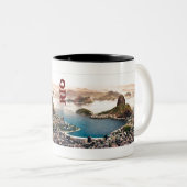Het landschap Rio de Janeiro Tweekleurige Koffiemok (Voorkant rechts)