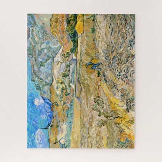 Het landschap Saint Remy Vincent van Gogh 1889 Legpuzzel (Verticaal)