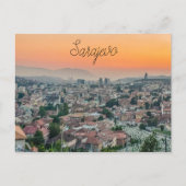 Het landschap Sarajevo vanaf de top Briefkaart (Voorkant)