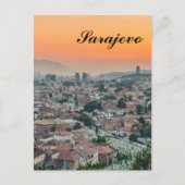 Het landschap Sarajevo vanaf de top Briefkaart (Voorkant)