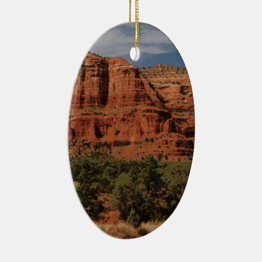 Het landschap Sedona Arizona Butte Rock Keramisch Ornament (Rechts)