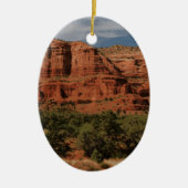 Het landschap Sedona Arizona Butte Rock Keramisch Ornament (Voorkant)